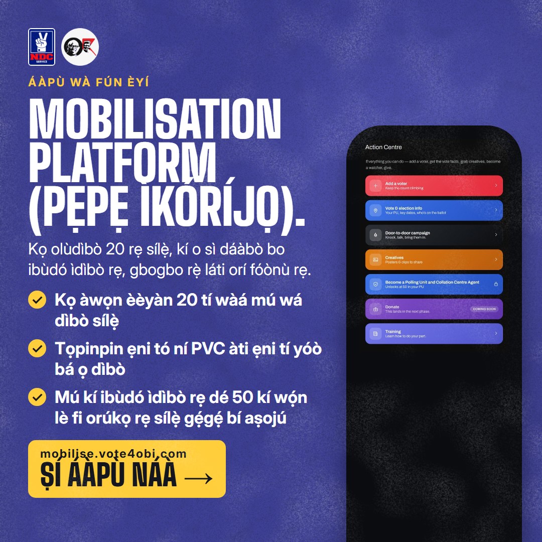 Àwòrán onígun mẹ́rin: Mobilisation Platform