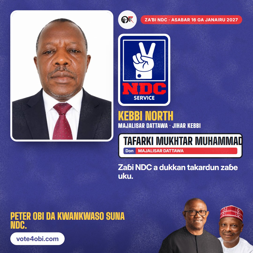 Hoto mai kusurwa huɗu: Tafarki Mukhtar Muhammad, ɗan takarar NDC na Majalisar Dattawa, Kebbi North