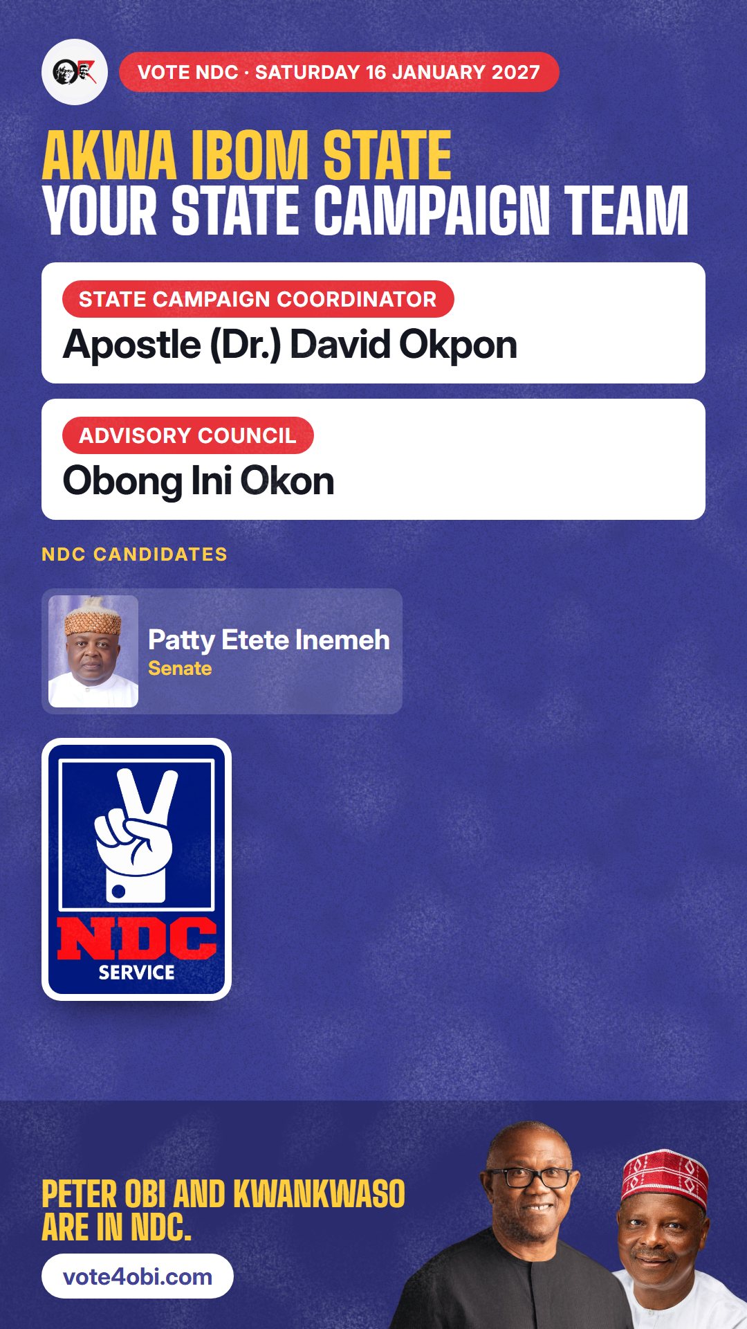Your state campaign team