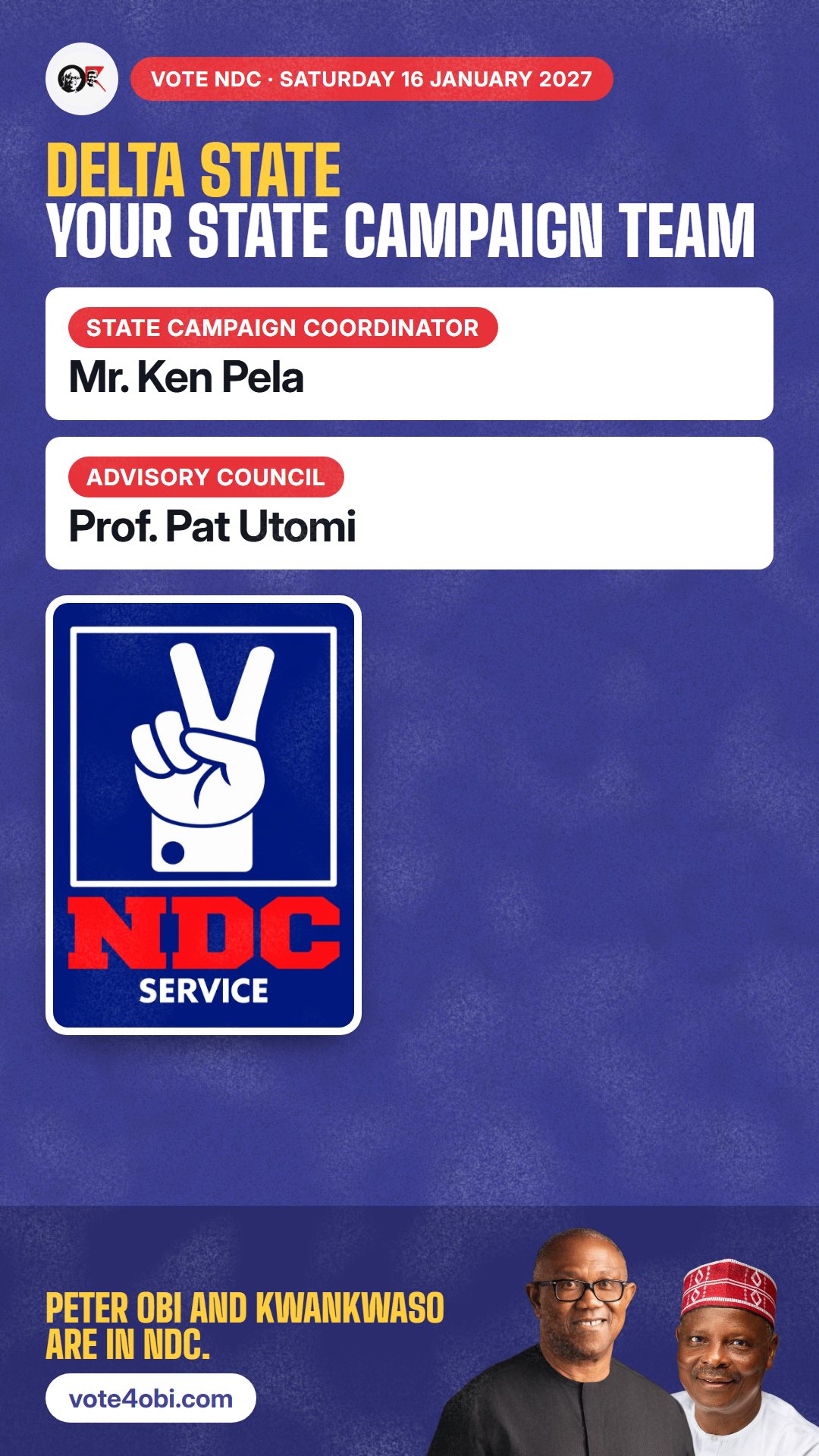 Your state campaign team