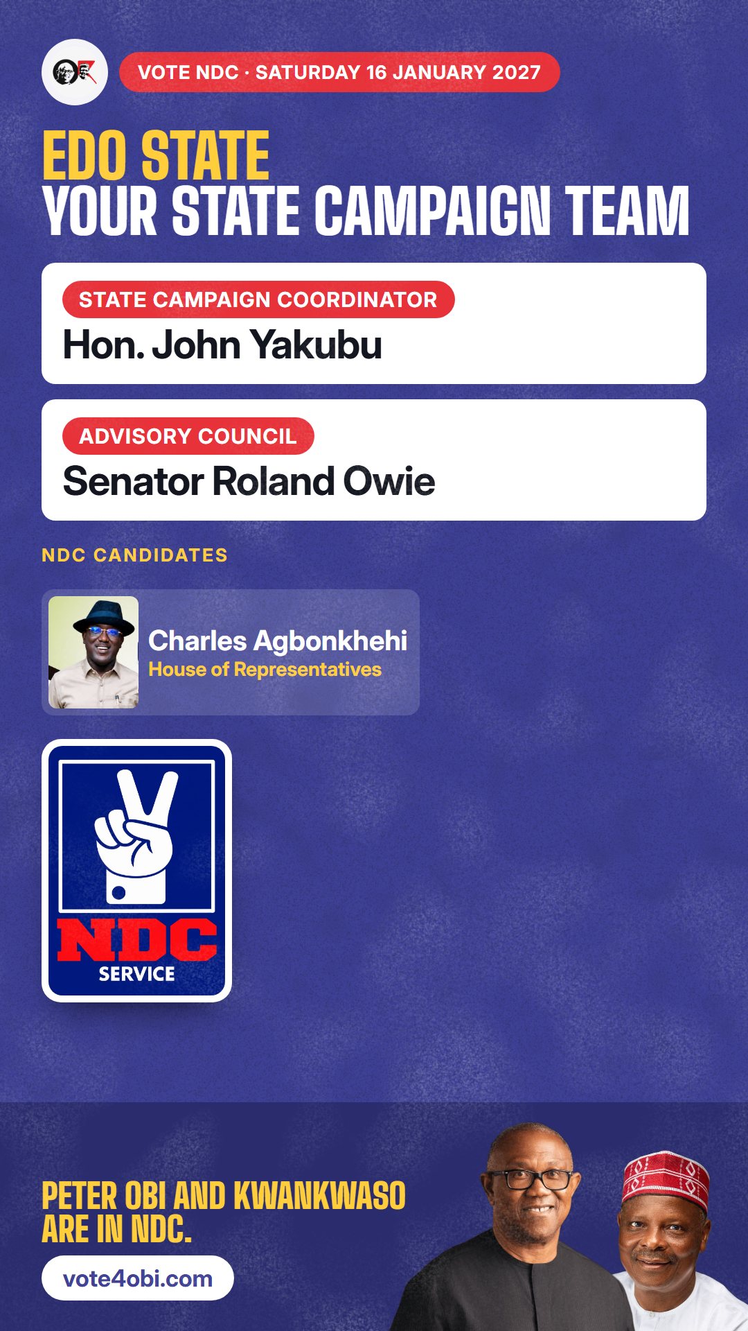 Your state campaign team