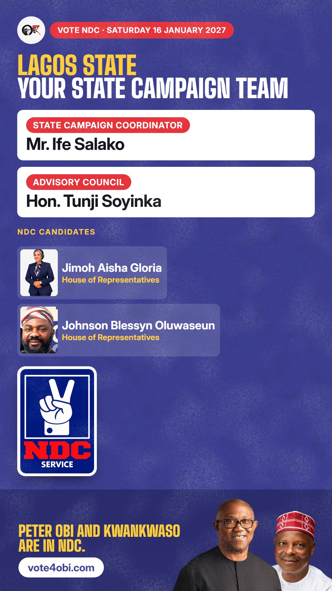 Your state campaign team