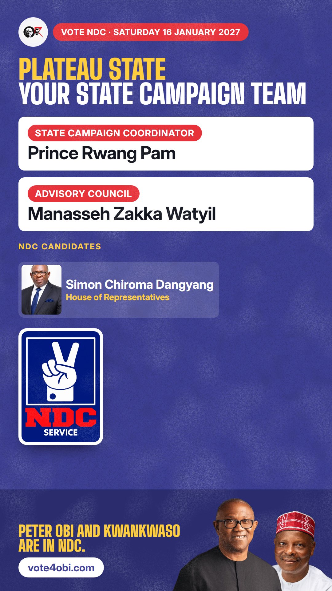 Your state campaign team