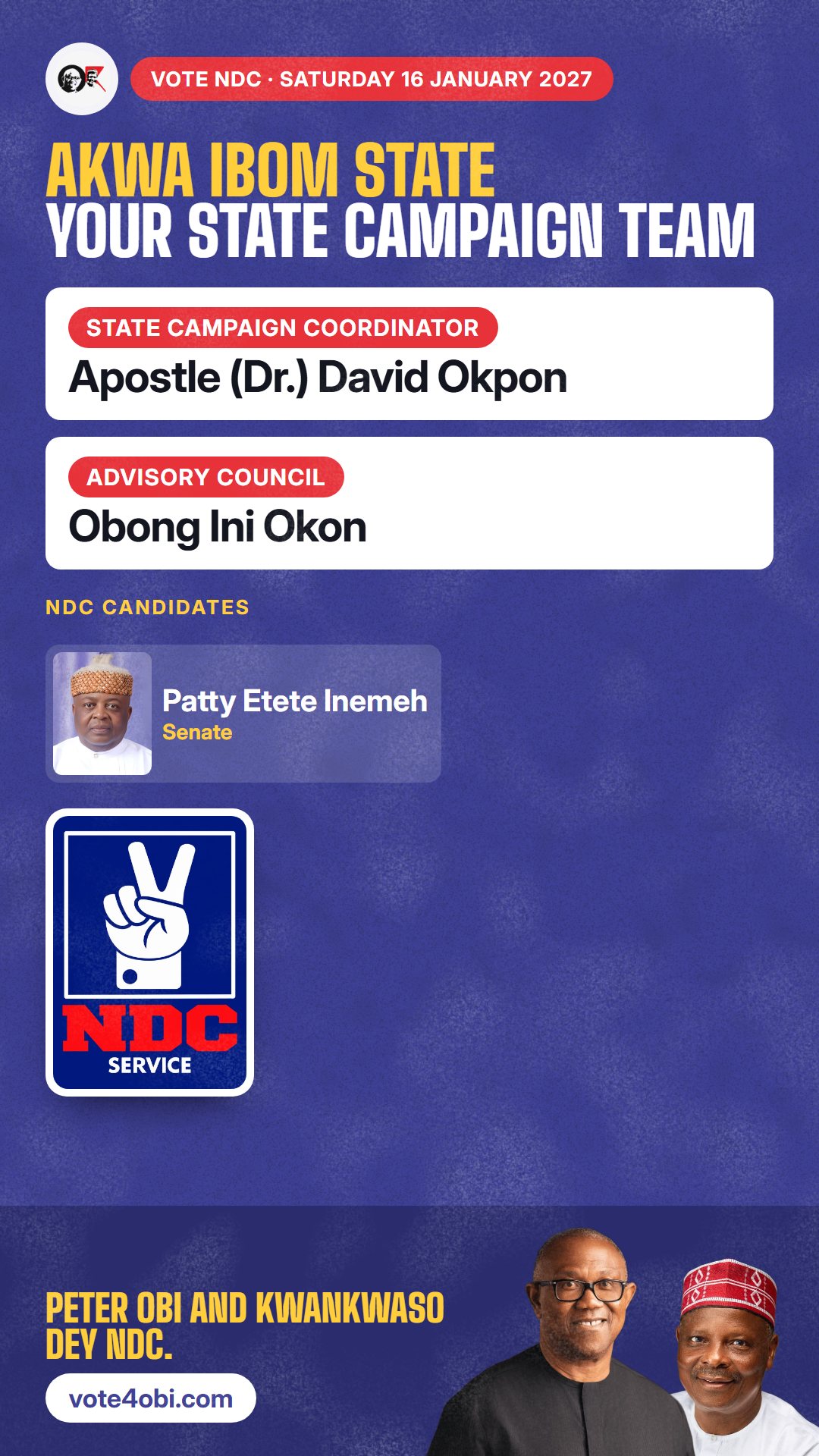 Your state campaign team
