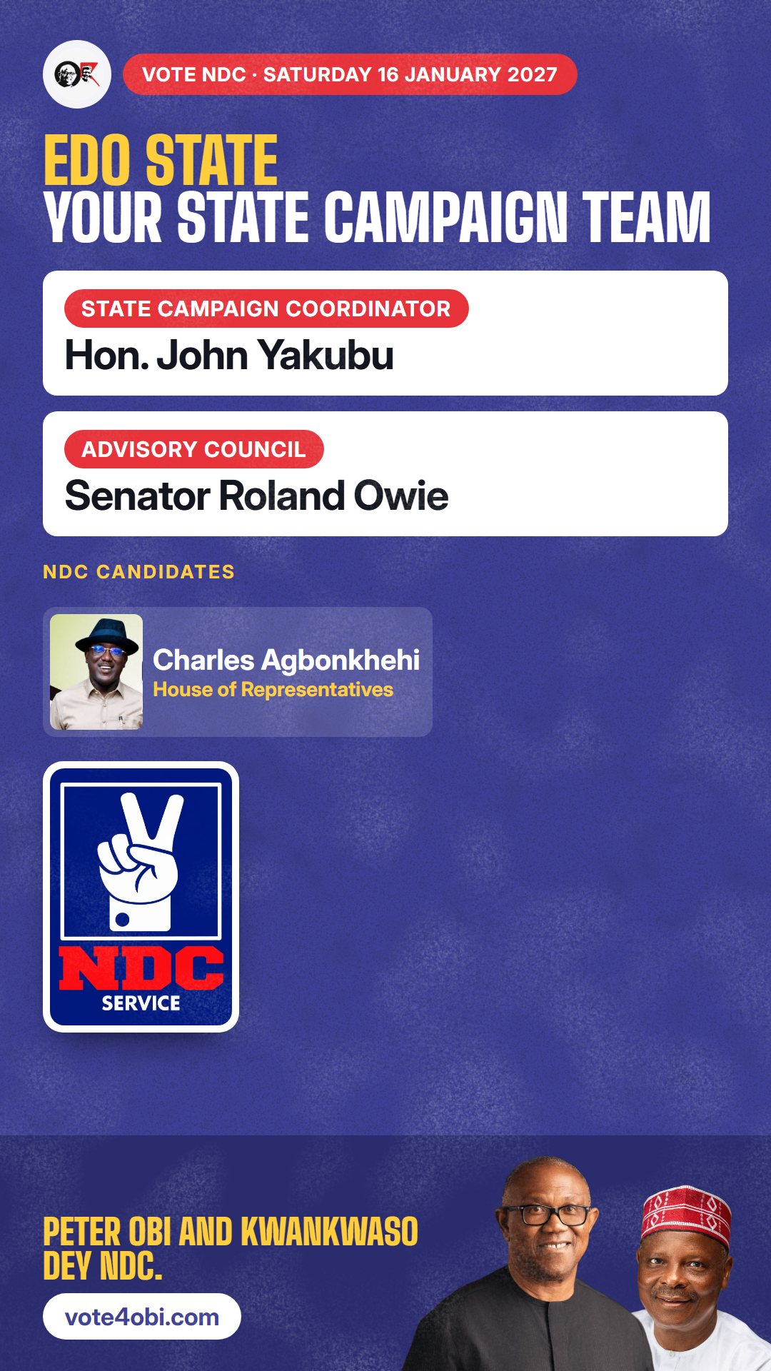 Your state campaign team