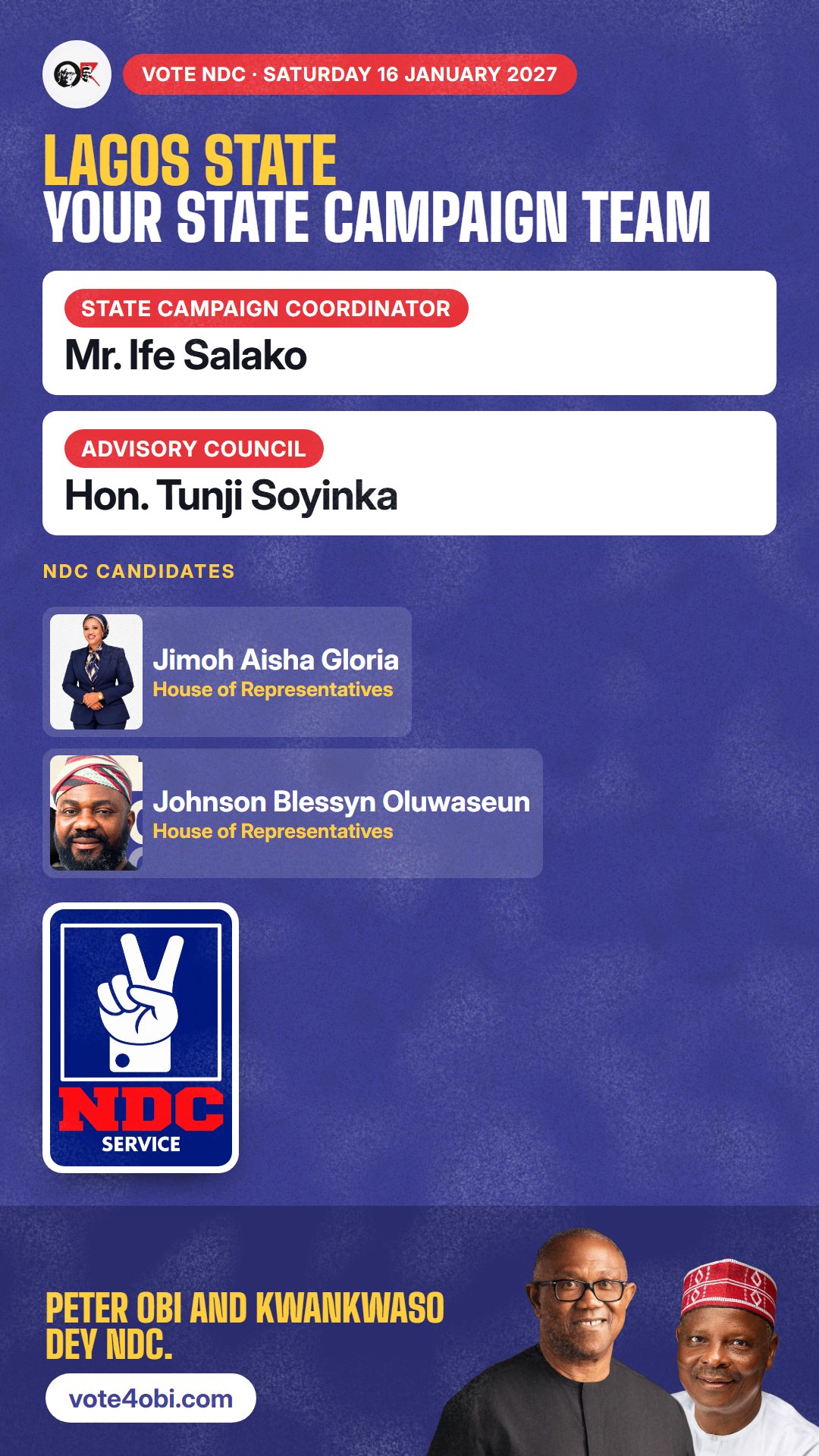 Your state campaign team
