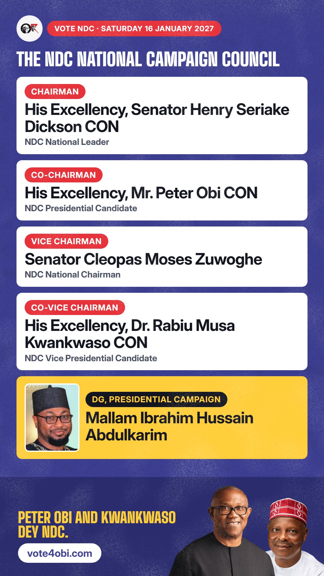 The NDC National Campaign Council
