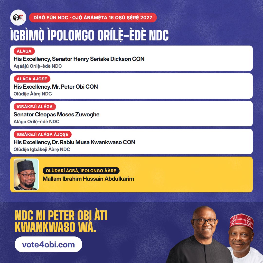 Ìgbìmọ̀ Ìpolongo Orílẹ̀-èdè NDC