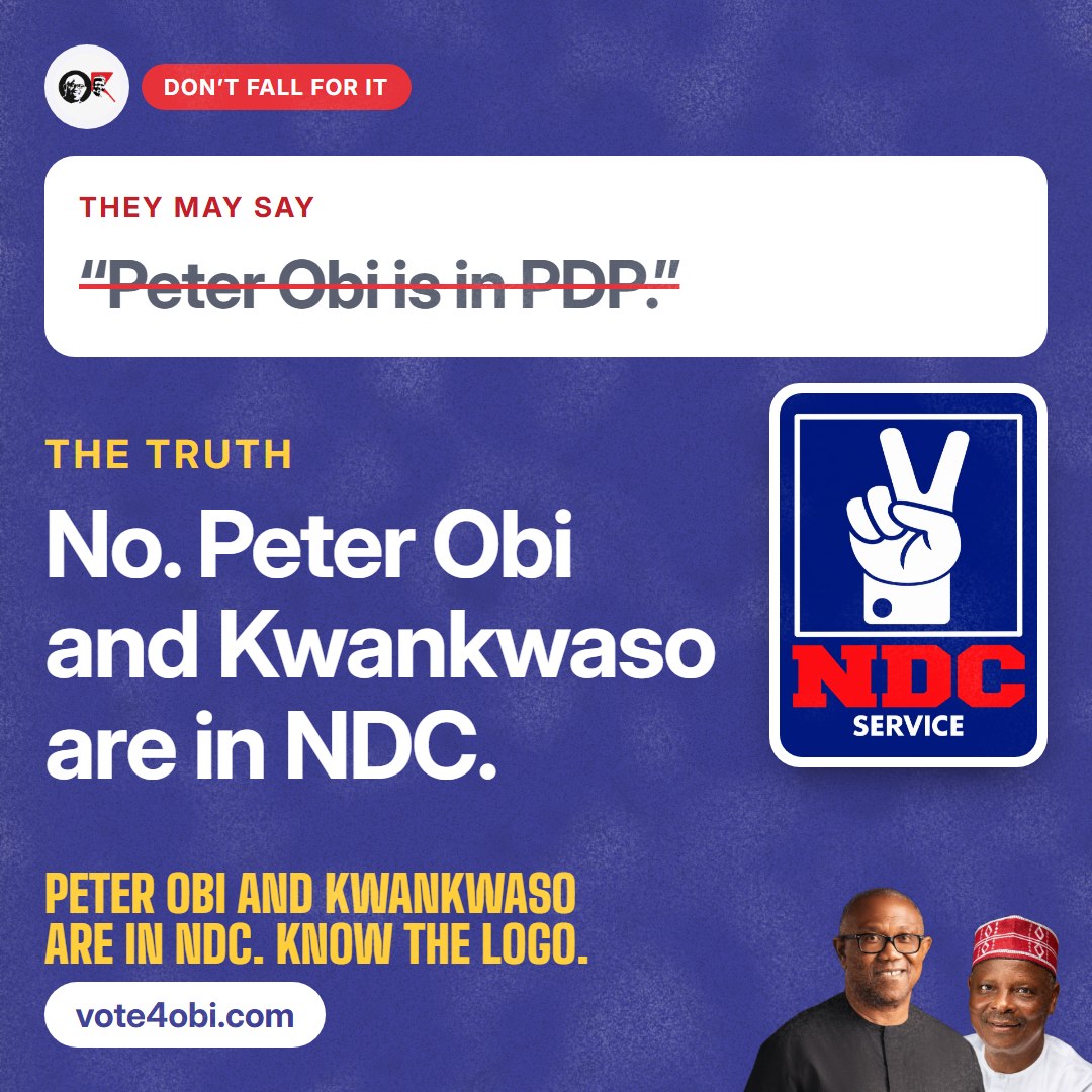 “Peter Obi is in PDP.”