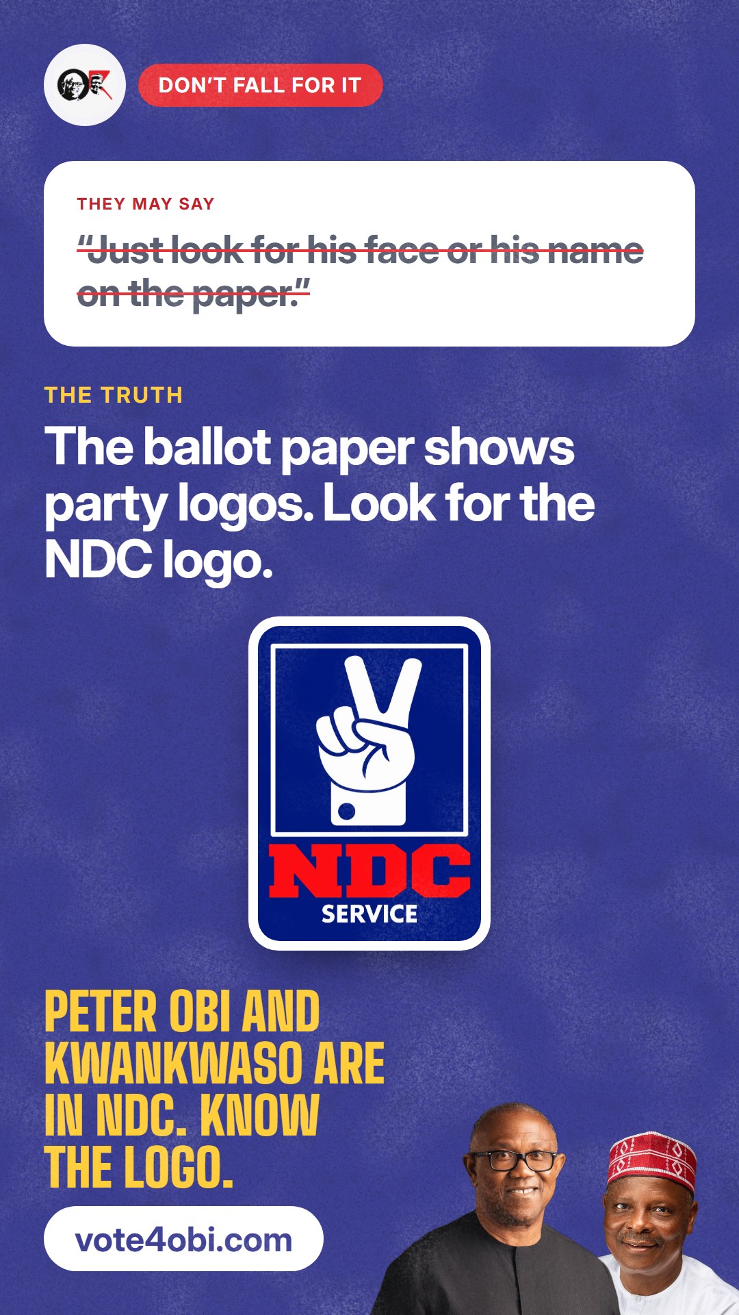 “Just look for his face or his name on the paper.”
