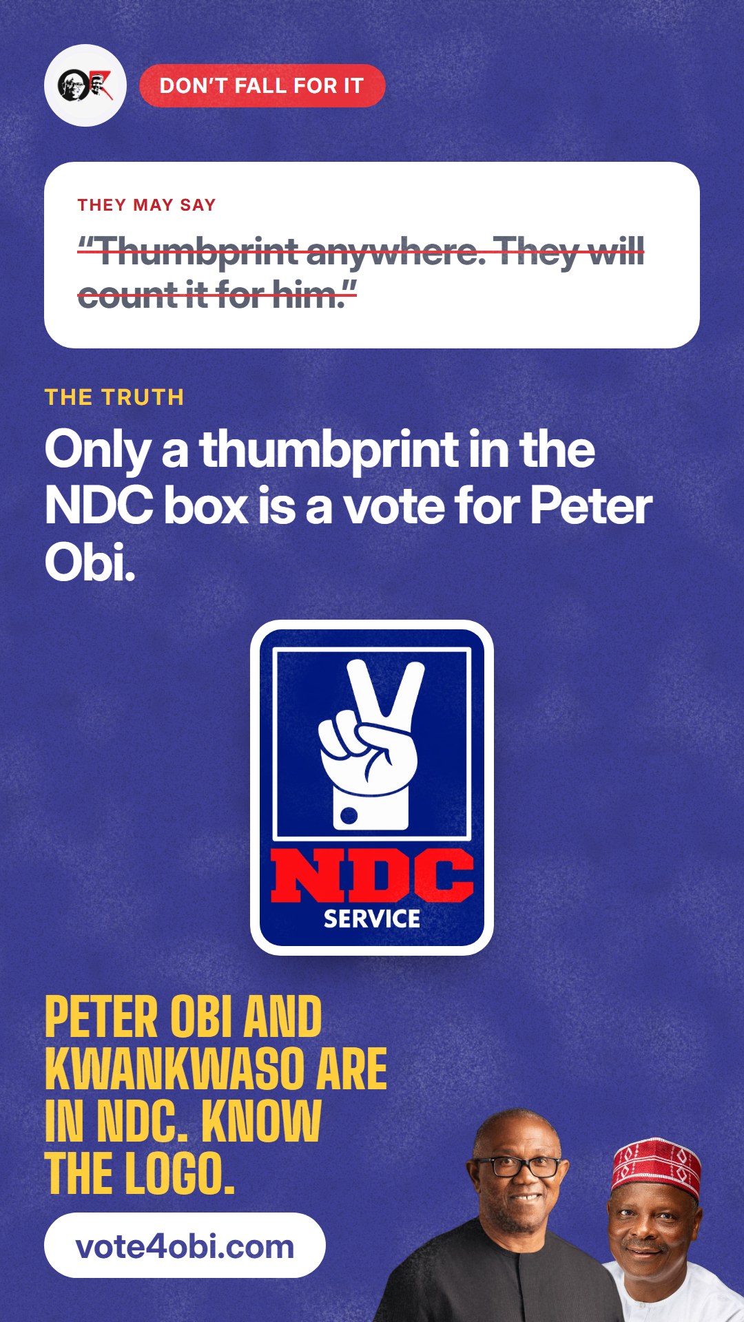 “Thumbprint anywhere. They will count it for him.”
