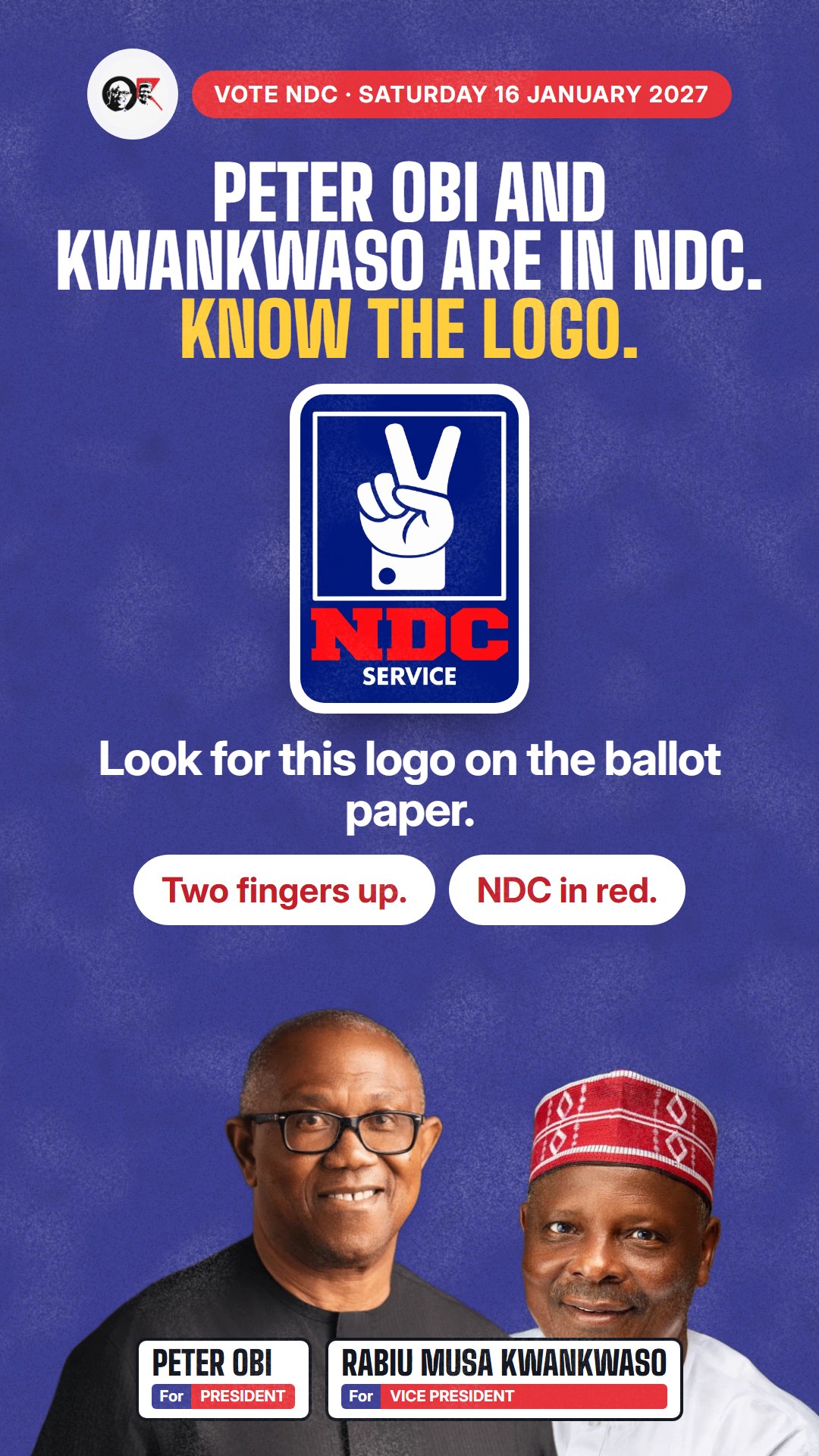 Flyer for WhatsApp status: Know the logo