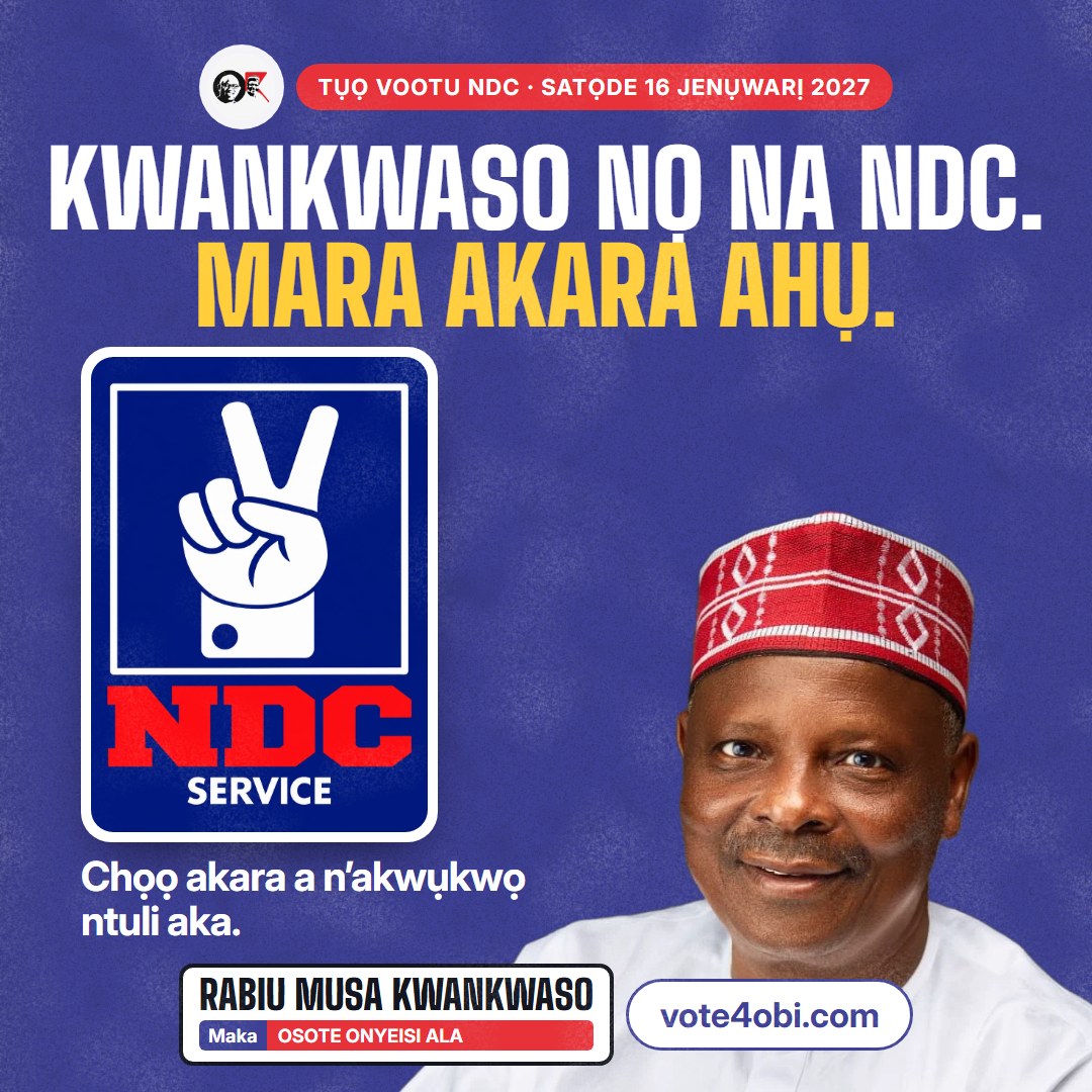 Akwụkwọ mgbasa ozi nwere akụkụ anọ: Kwankwaso nọ na NDC