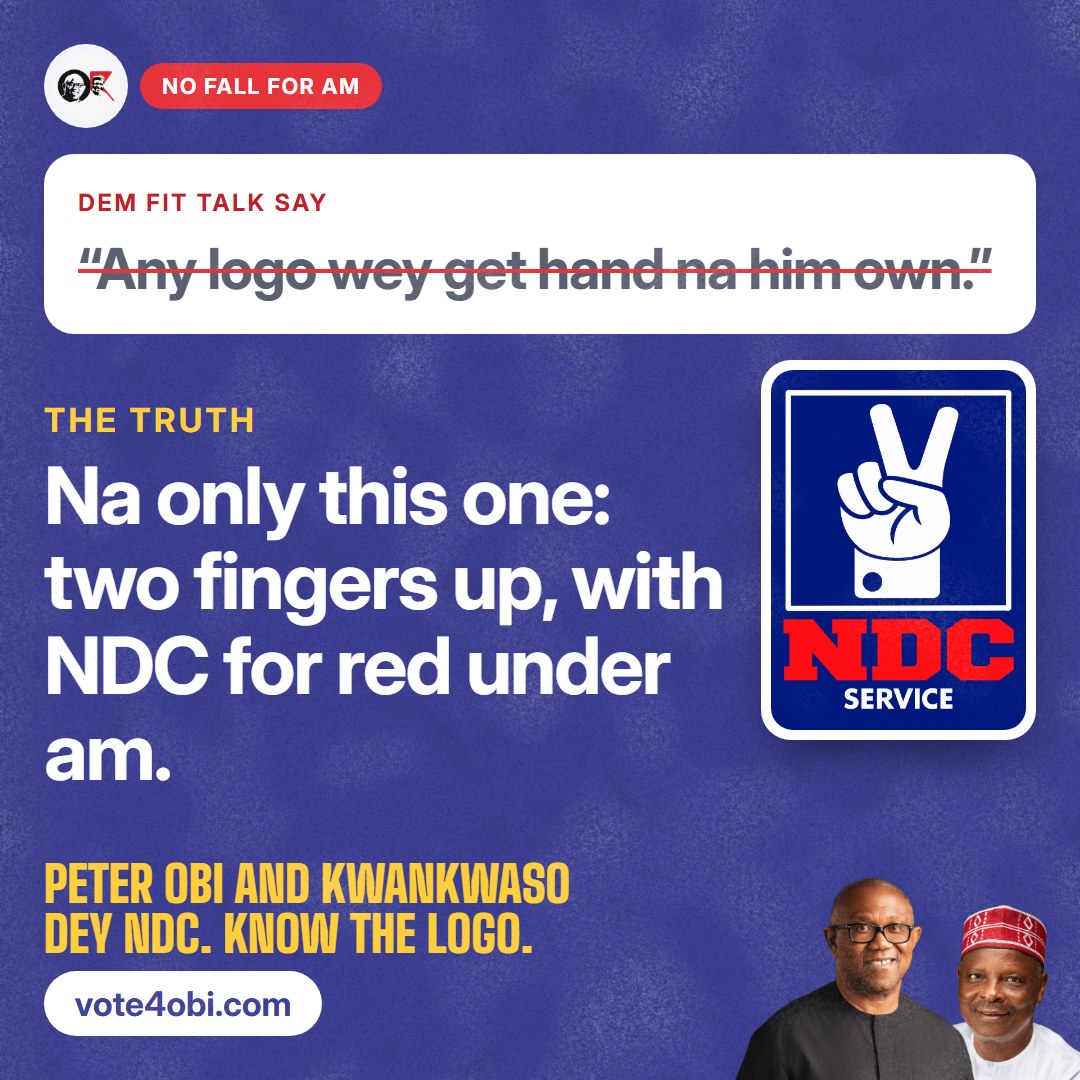 “Any logo wey get hand na him own.”