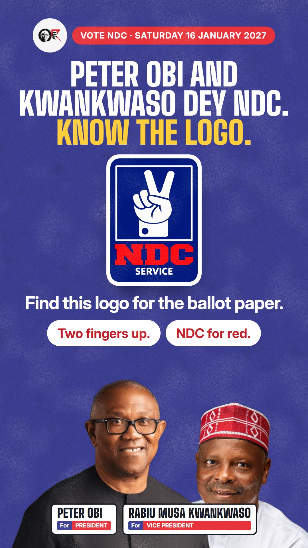 Flyer for WhatsApp status: Know the logo