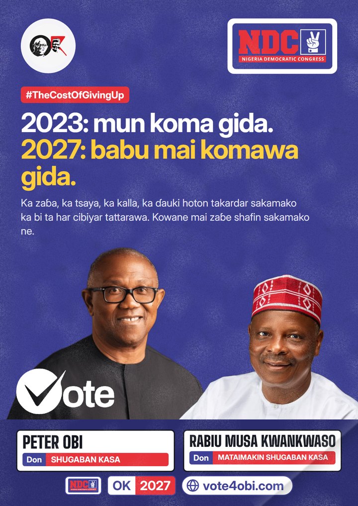 2023: mun koma gida. 2027: babu mai komawa gida.