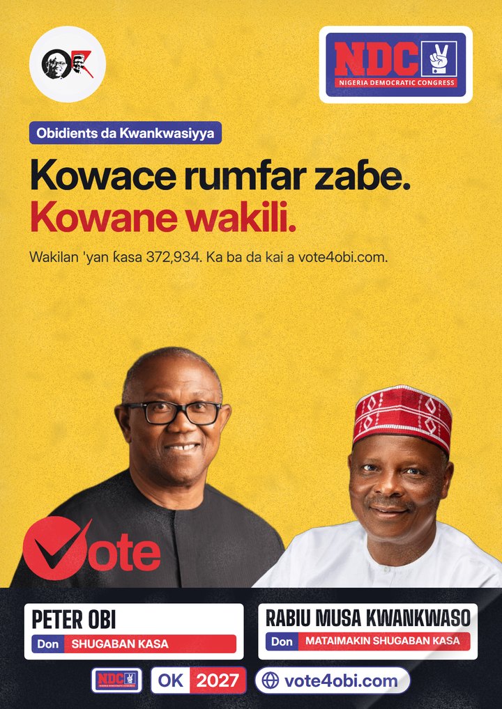 Kowace rumfar zaɓe. Kowane wakili.