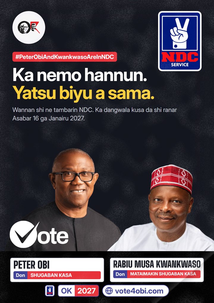 Ka nemo hannun. Yatsu biyu a sama.