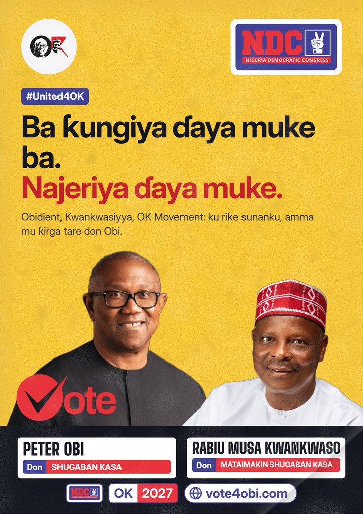 Ba ƙungiya ɗaya muke ba. Najeriya ɗaya muke.