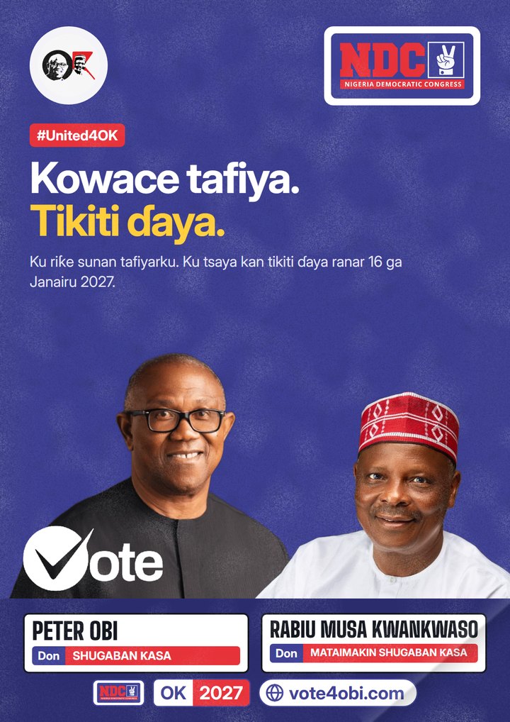 Kowace tafiya. Tikiti ɗaya.