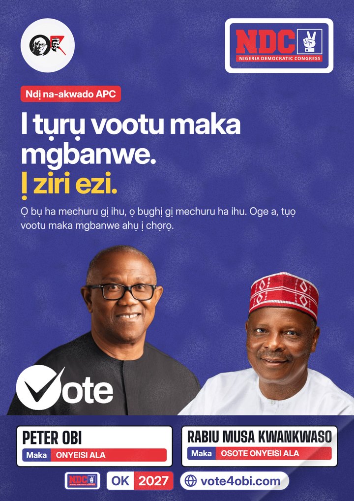 Ị tụrụ vootu maka mgbanwe. Ị mere nke ọma.
