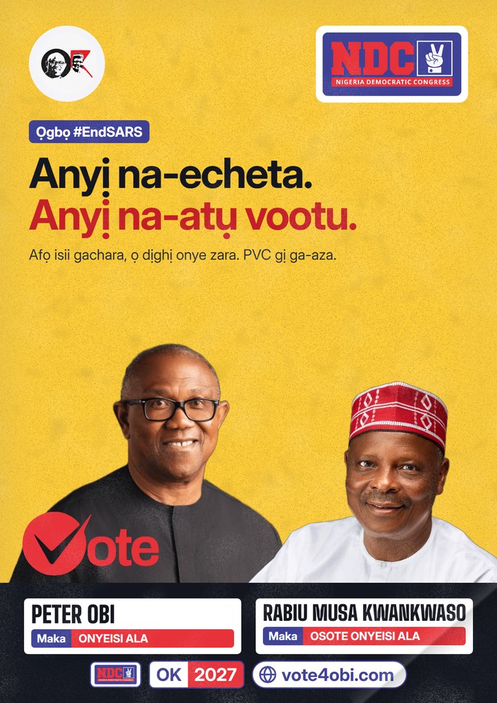 Anyị na-echeta. Anyị na-atụ vootu.
