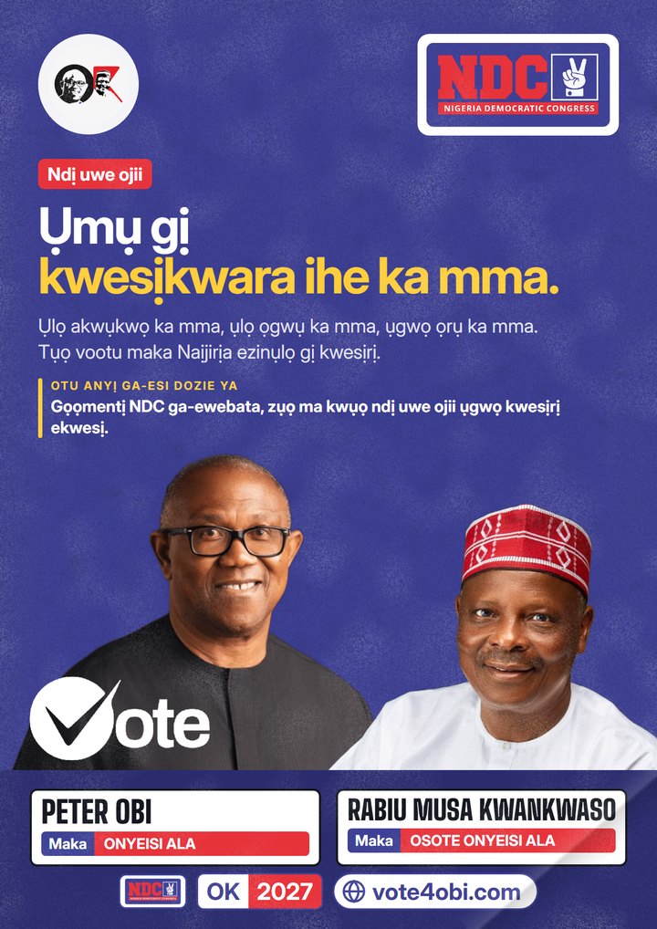 Ụmụ gị kwesịkwara ihe ka mma.