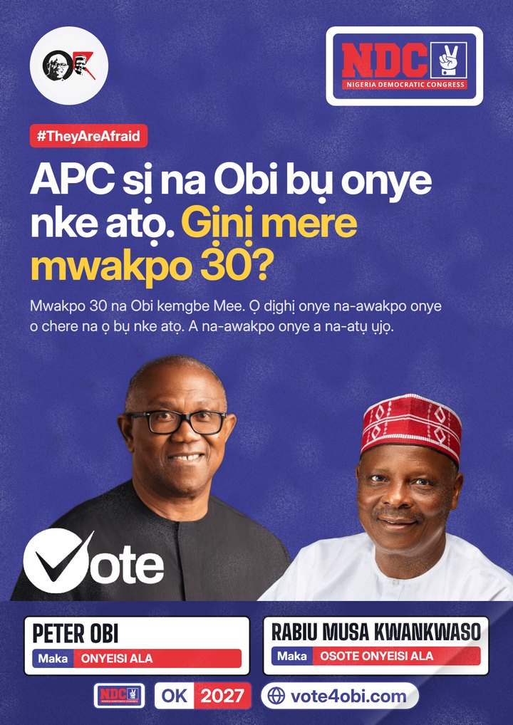 APC sị na Obi bụ onye nke atọ. Gịnị mere mwakpo 30?