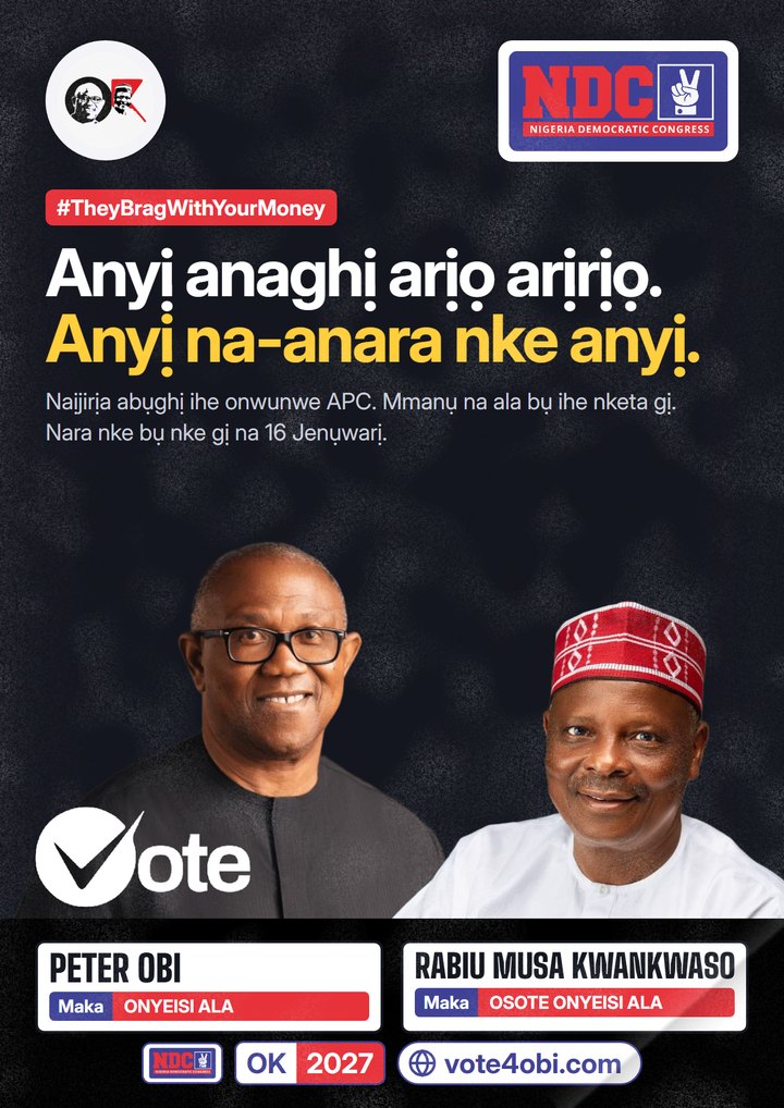 Anyị anaghị arịọ arịrịọ. Anyị na-ana ihe bụ nke anyị.