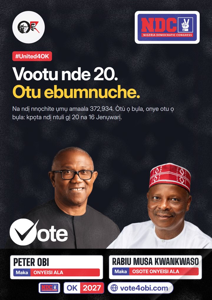 Nde 20 vootu. Otu ebumnuche.