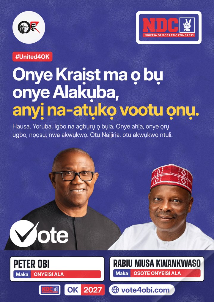 Onye Kraịst ma ọ bụ onye Alakụba, anyị na-atụ vootu ọnụ.