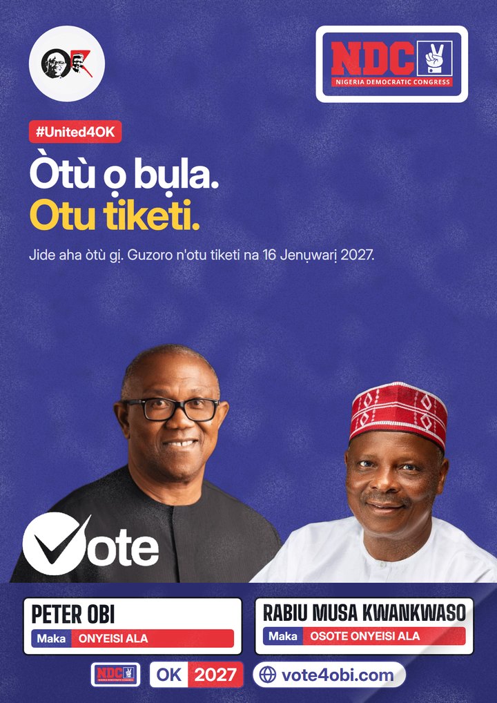 Òtù ọ bụla. Otu tiketi.