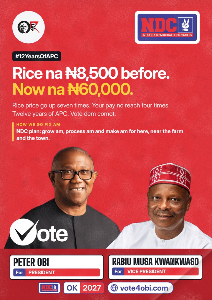 Before, rice na ₦8,500. Now e be ₦60,000.