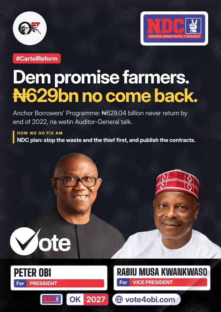 Dem promise farmers. ₦629bn never come back.