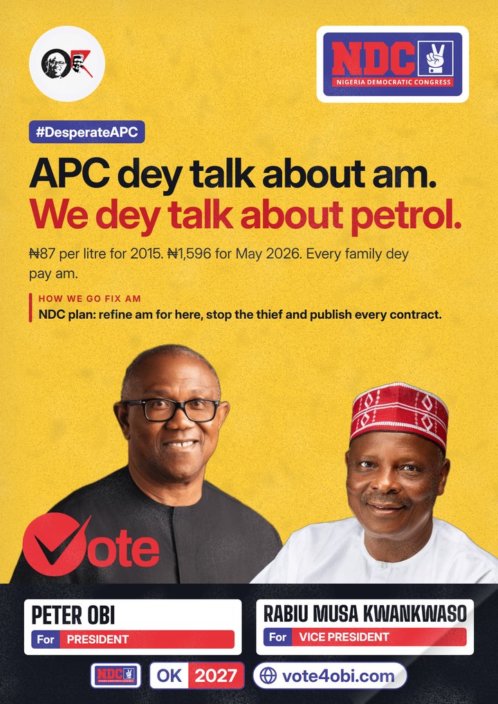 APC dey talk about am. We dey talk about petrol.