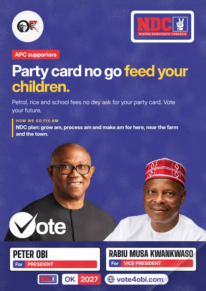 Party card no go feed your children.