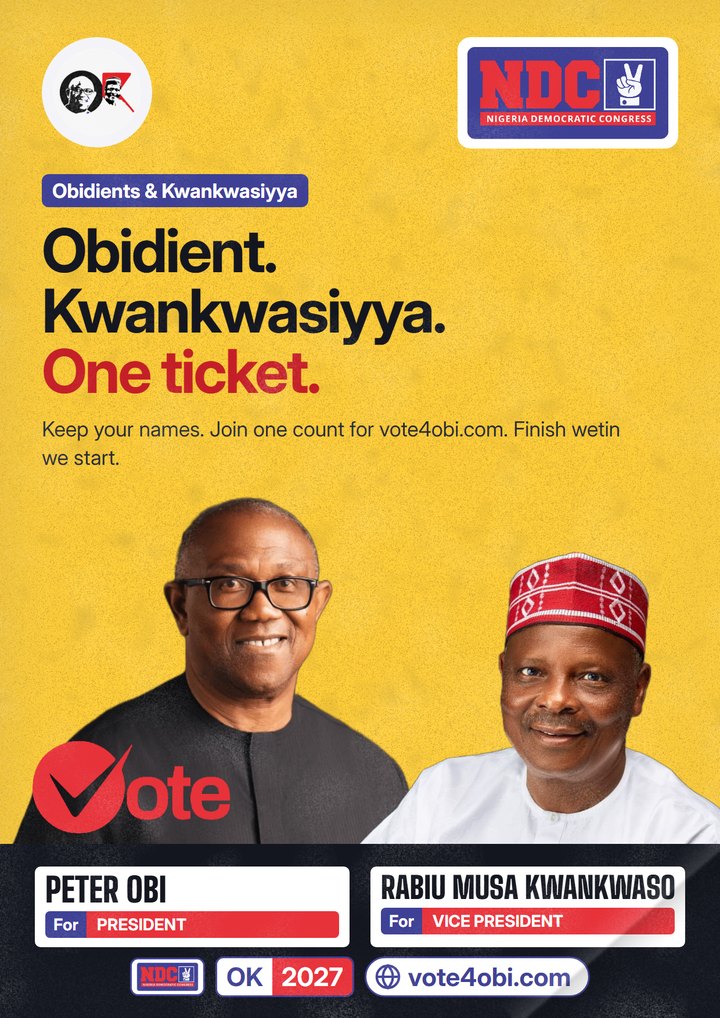 Obidient. Kwankwasiyya. One ticket.