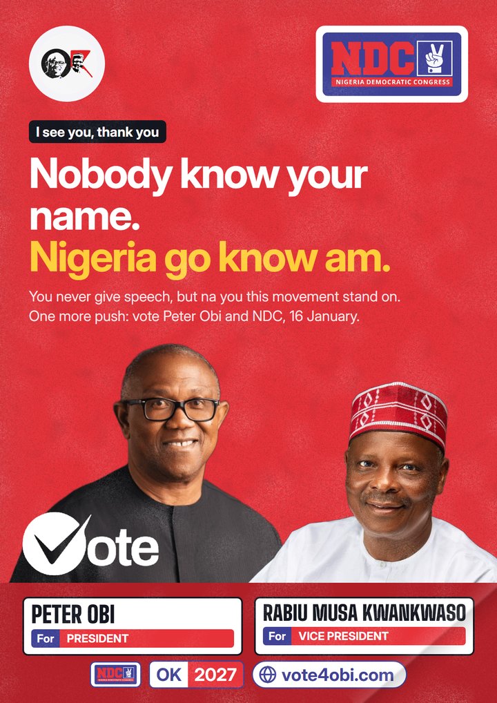 Nobody sabi your name. Nigeria go sabi am.