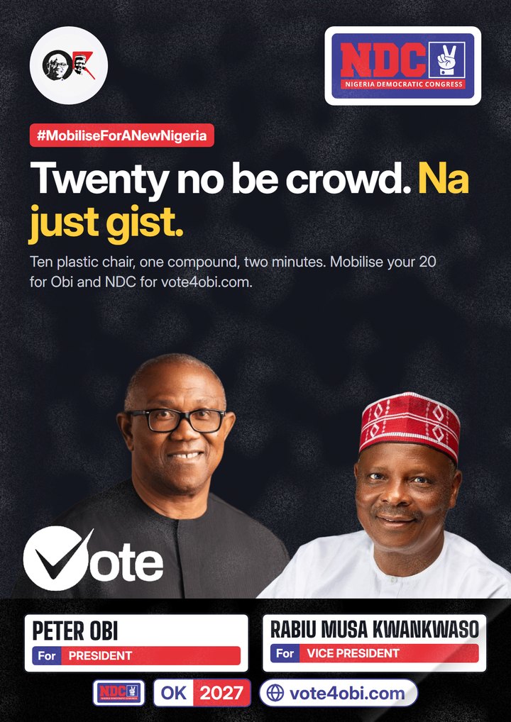 Twenty no be crowd. Na conversation.