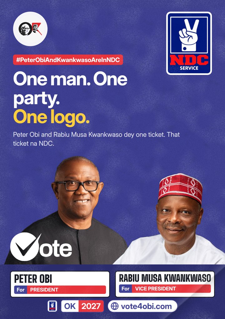 One man. One party. One logo.