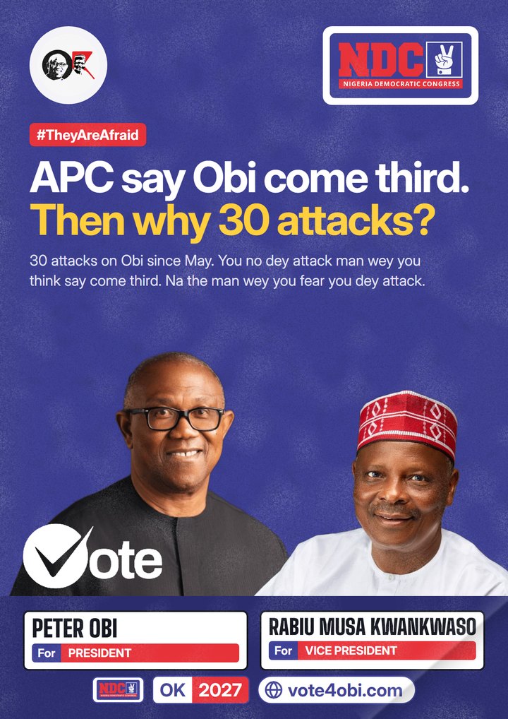 APC say Obi come third. Then why 30 attacks?
