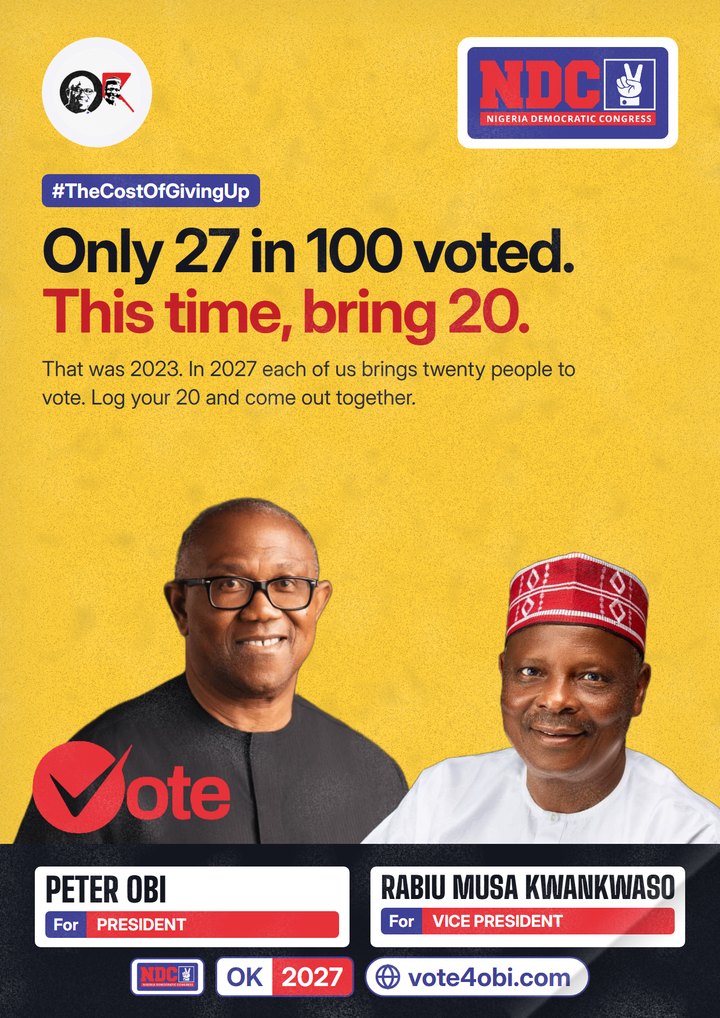 Only 27 in 100 voted. This time, bring 20.