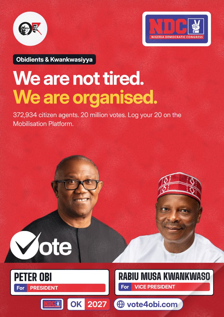 We are not tired. We are organised.