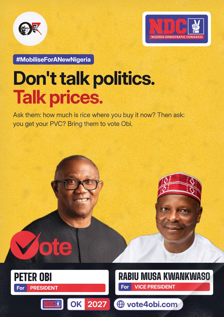 Don't talk politics. Talk prices.