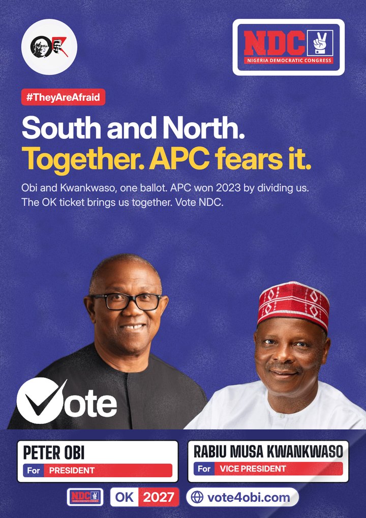South and North. Together. APC fears it.