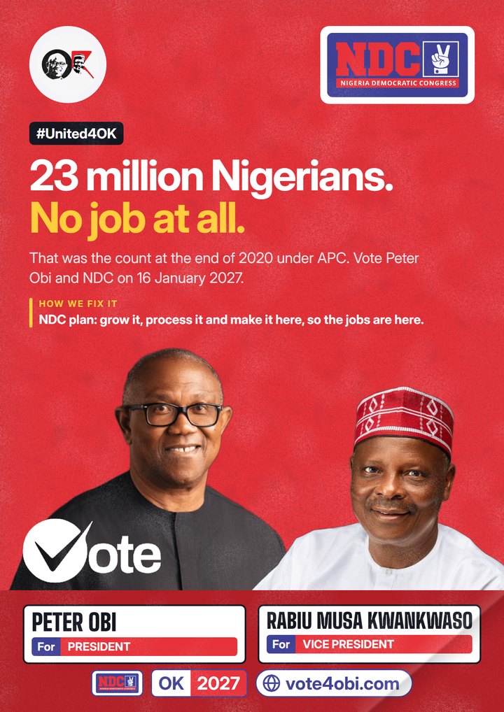 23 million Nigerians. No job at all.