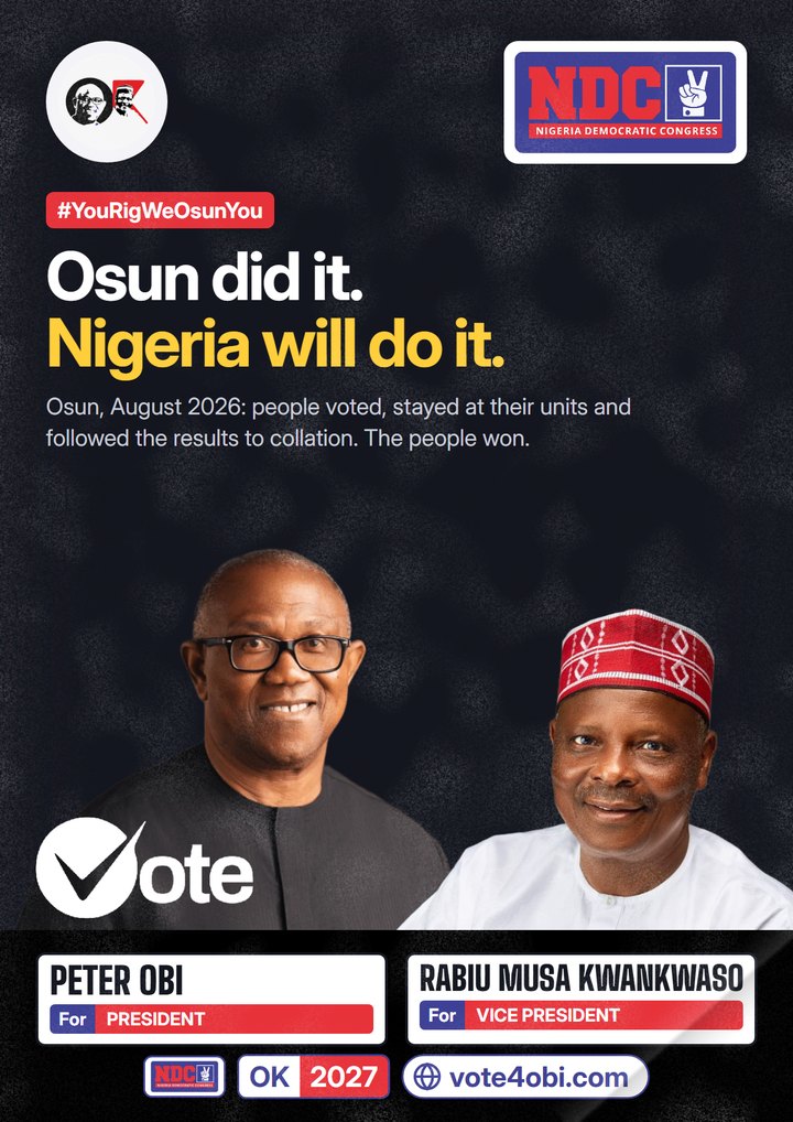 Osun did it. Nigeria will do it.