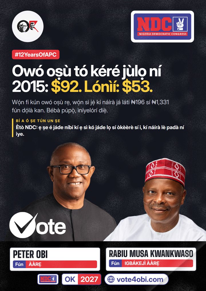 Owó oṣù tó kéré jùlọ ní 2015: $92. Lónìí: $53.