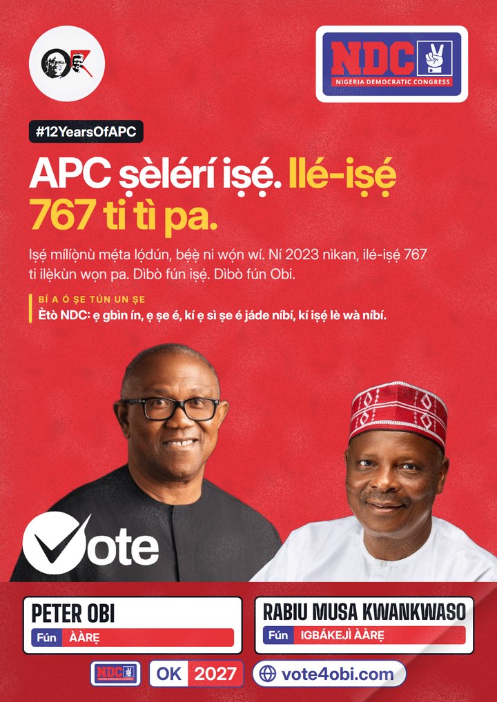 APC ṣèlérí iṣẹ́. Ilé-iṣẹ́ 767 ti tì pa.