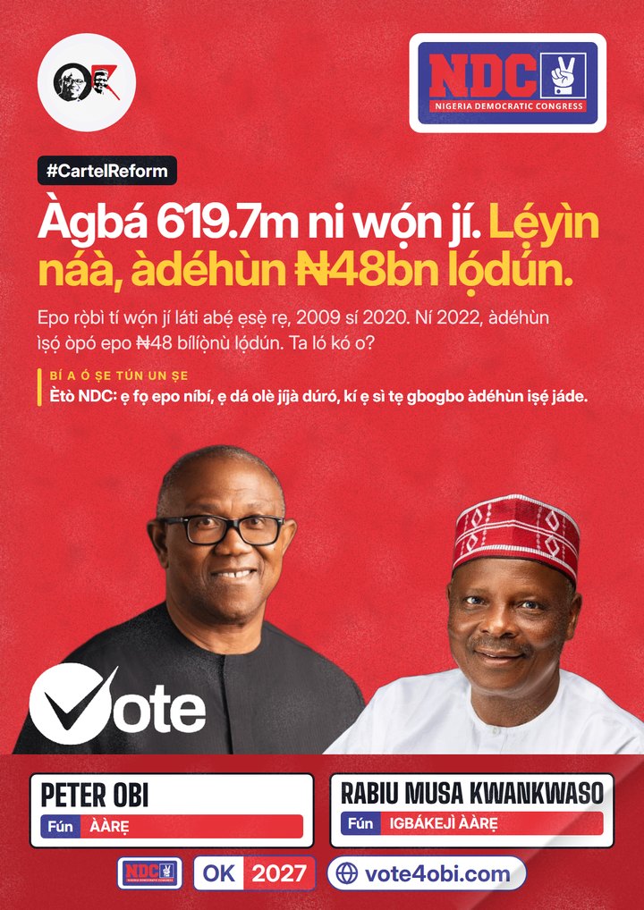 Àgbá 619.7m ni wọ́n jí. Lẹ́yìn náà, àdéhùn ₦48bn lọ́dún.